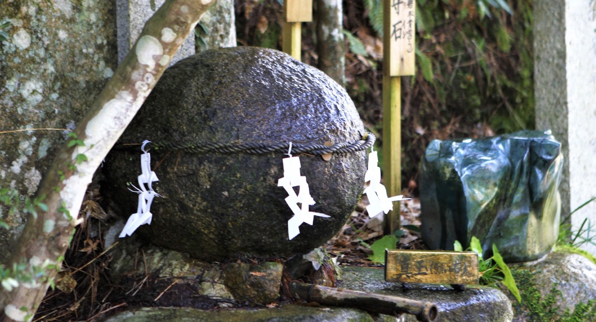 玉作湯神社 「願い石」